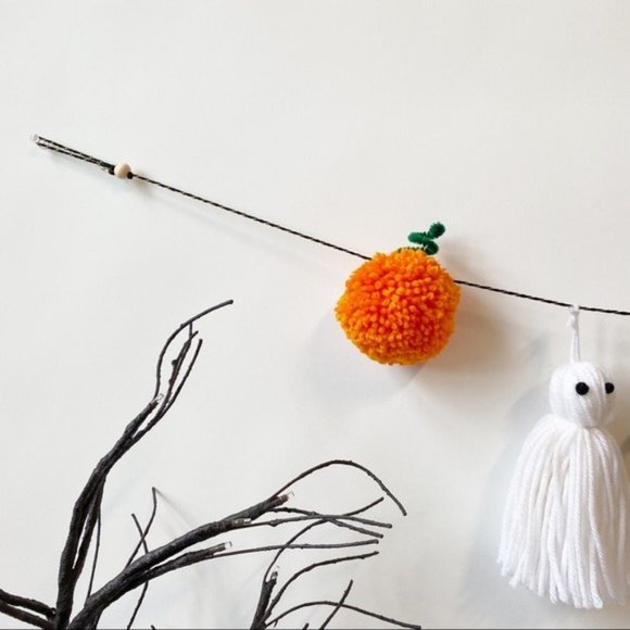 Handmade Ghost Spider Pumpkin Garland Halloween Decoration Cute Home Decor - Picture 3 of 7